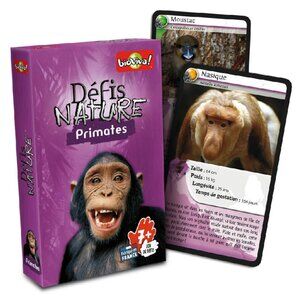 Bioviva Défis Nature- Primates -French Card Game New Sealed Ages 7+